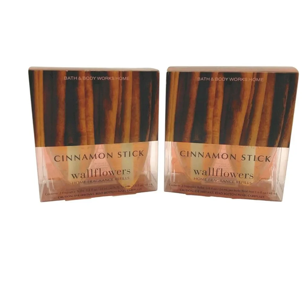 Bath & Body Works Cinnamon Stick Wallflower Bulb Refill 2 Packs Of 2 New